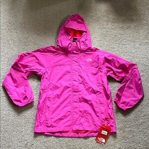 The North Face Girl Bright Pink Raincoat